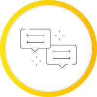 Conversation Creative Icon Design vector