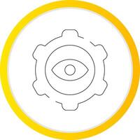 Eye Setting Creative Icon Design vector