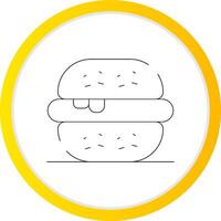 hamburguesa creativo icono diseño vector