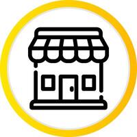 tienda de diseño de iconos creativos vector