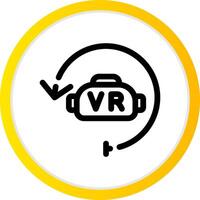 virtual realidad creativo icono diseño vector