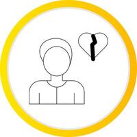 Alone Creative Icon Design vector