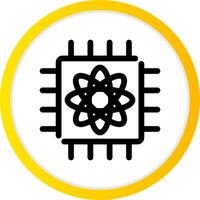 Quantum Computer Creative Icon Design vector