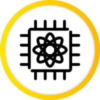 Quantum Computer Creative Icon Design vector