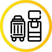 Self Check In Creative Icon Design vector