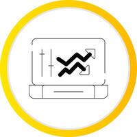 Online Trading Creative Icon Design vector