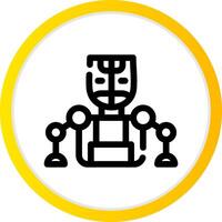 Humanoid Creative Icon Design vector