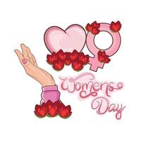 illustration of womens day vector