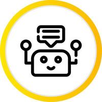 Chatbot Creative Icon Design vector