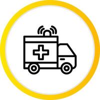 Ambulance Creative Icon Design vector