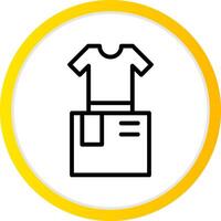 Clothes Box Creative Icon Design vector