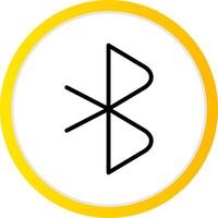 diseño de icono creativo bluetooth vector