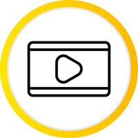 Video Play Creative Icon Design vector