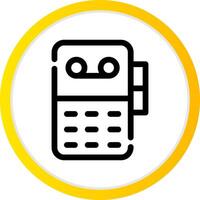 Voice Recorder Creative Icon Design vector