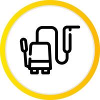 High Pressure Washer Creative Icon Design vector