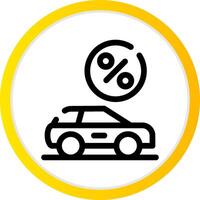 Vehicle Leasing Creative Icon Design vector