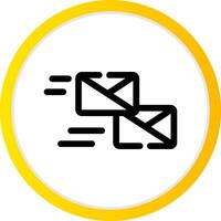 Mass Mailing Creative Icon Design vector