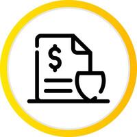 Documentation Fee Creative Icon Design vector