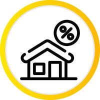 Home Mortgage Creative Icon Design vector