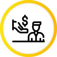 Dealer Prep Fees Creative Icon Design vector