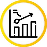 Clustered Bar Creative Icon Design vector