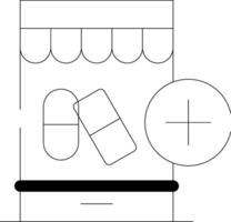 cuidado de la salud comercio electrónico creativo icono diseño vector