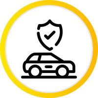 Car Insurance Creative Icon Design vector