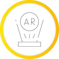 Augmented Reality Creative Icon Design vector