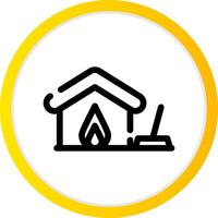 Fire Damage Cleaning Creative Icon Design vector