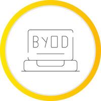 BYOD Tour Creative Icon Design vector