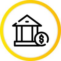 Banking Fees Creative Icon Design vector