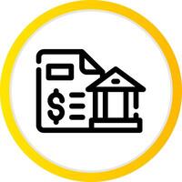 Bank Statement Creative Icon Design vector