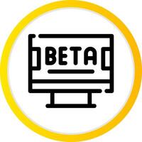 Beta Creative Icon Design vector