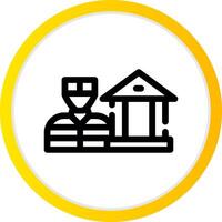 Bank Robbery Creative Icon Design vector