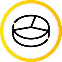 3D Pie Creative Icon Design vector