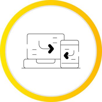 Responsive Design Creative Icon Design vector