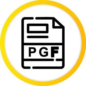 PGF Creative Icon Design vector