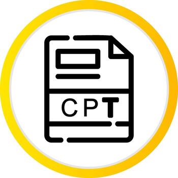 cpt creativo icono diseño vector