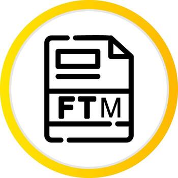 ftm creativo icono diseño vector