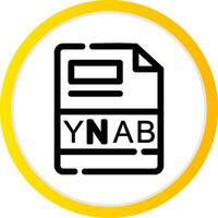 ynab creativo icono diseño vector