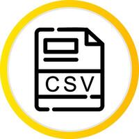 CSV Creative Icon Design vector