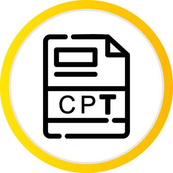 cpt creativo icono diseño vector