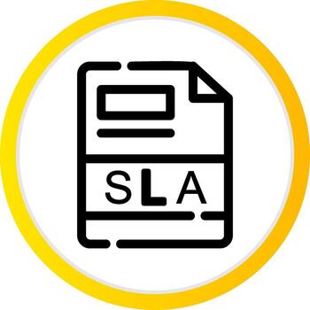SLA Creative Icon Design vector