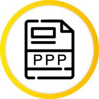 PPP Creative Icon Design vector