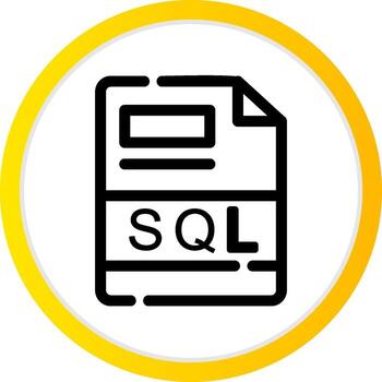 SQL Creative Icon Design vector