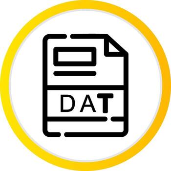 DAT Creative Icon Design vector