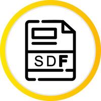 SDF Creative Icon Design vector