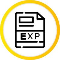 EXP Creative Icon Design vector