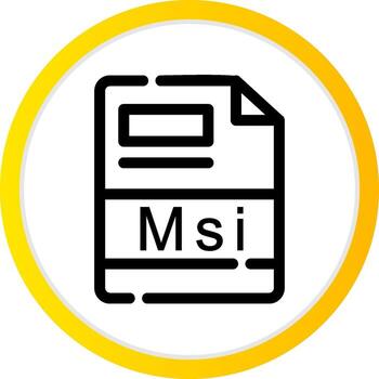 Msi Creative Icon Design vector