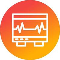 Electrocardiogram Creative Icon Design vector